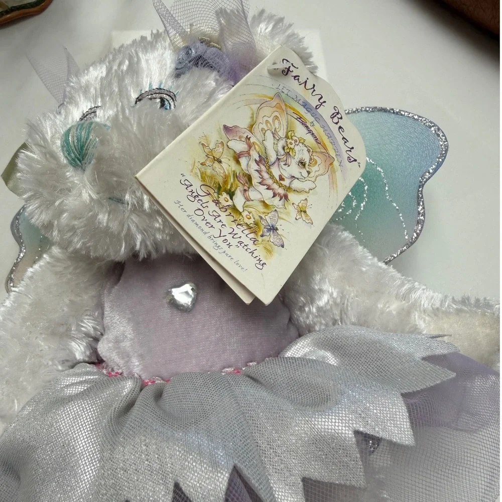 Fiesta Fairy Bears‎ Gabriella Plush Jody Lynn Bergsma White Lavender Wings 2003